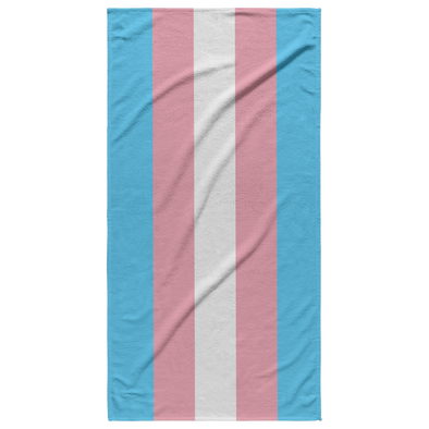 Trans Pride Flag Beach Towel