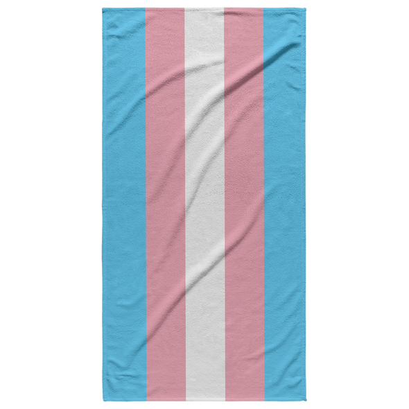 Trans Pride Flag Beach Towel