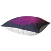 Purple Night Cementery Throw Pillow