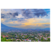 Peaceful Valley in El Salvador Digital Painting Style Canvas Wall Art