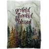 Grateful, Thankful and Blessed Fleece Blanket