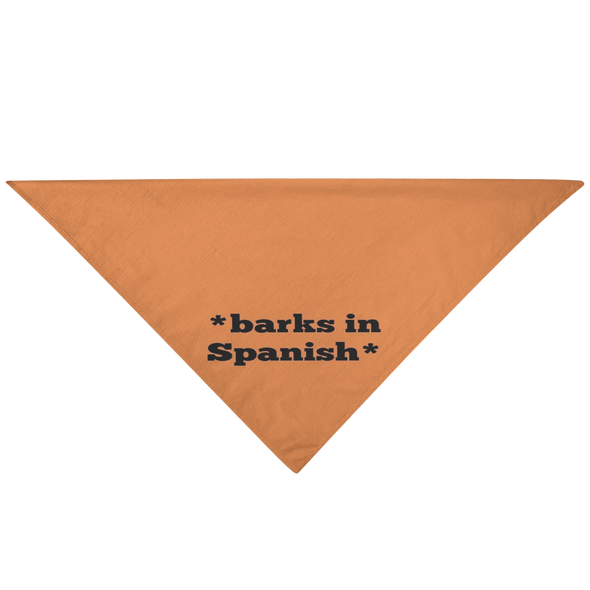 *barks in Spanish* Pet Bandana