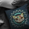 The Cat of the Dead Throw Pillow