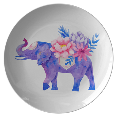 Blue Elephant 10" Dinner Plate
