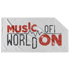 Music On World Off Beach Towel