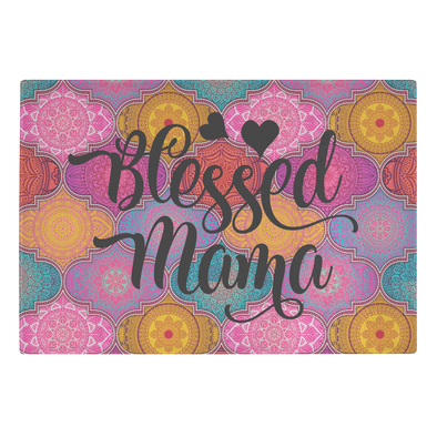 Blessed Mama Glass Cutting Board