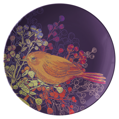Magical Birds & Seeds 10" Dinner Plate