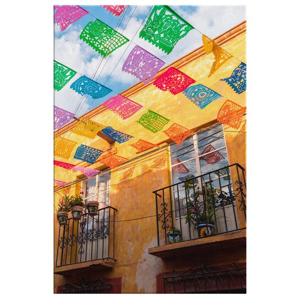 Banderines en San Miguel de Allende México Canvas Wall Art