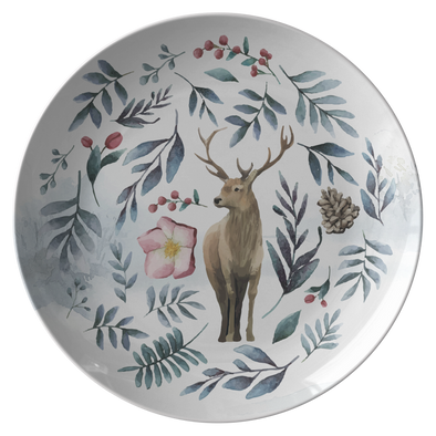 Amazing Winter Deer 10" Dinner Plate