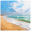 Afternoon Beach Waves Canvas Wall Art