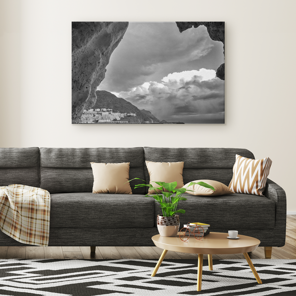 San Jose Costa Rica Black and White Canvas Wall Art