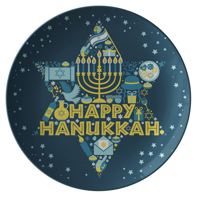 Love & Light - Happy Hanukkah 10” Dinner Plate