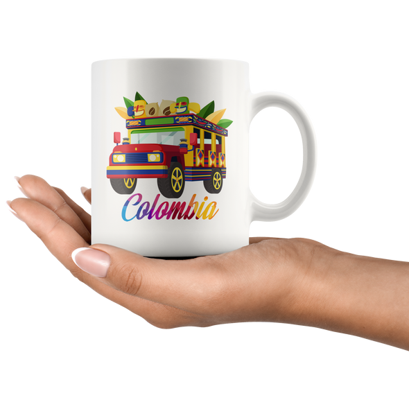 Colombia Chiva 11oz White Mug