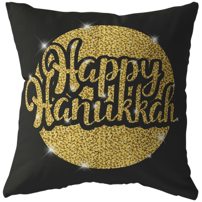 Happy Hanukkah Fancy Throw Pillow