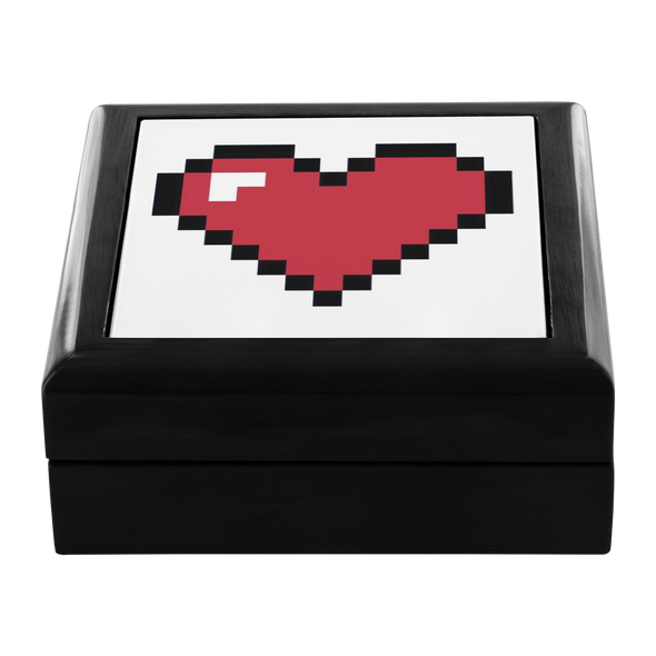 Pixelated Love Jewelry Box