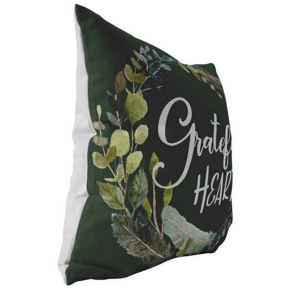 Grateful Heart Throw Pillow