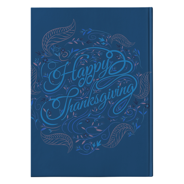 Happy Thanksgiving Blue Journal