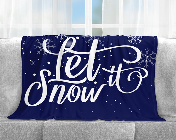 Let it Snow Fleece Blanket