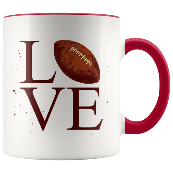 Love Football 11oz Accent Mug