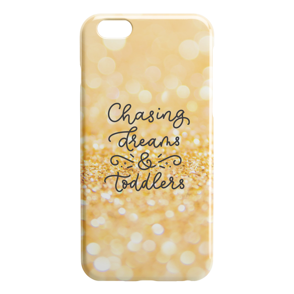 Chasing Dreams & Toddlers  iPhone Case