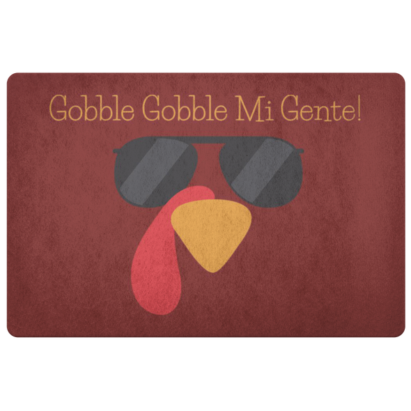 Gobble Gobble Mi Gente Thanksgiving Floor Mat