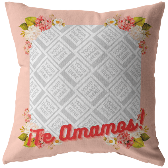 Te Amamos Throw Pillow Personalized by Con Gusto