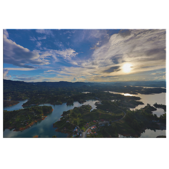 Guatapé Colombia Canvas Wall Art