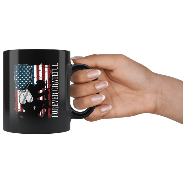 Forever Grateful 11oz Black Mug