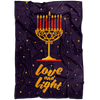 Love and Light - Red Fleece Blanket