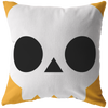 Little Monsters Skull Face Throw Pillow