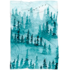 Turquoise Forest Fleece Blanket