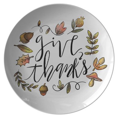 Give Thanks 10” Dinner Plate