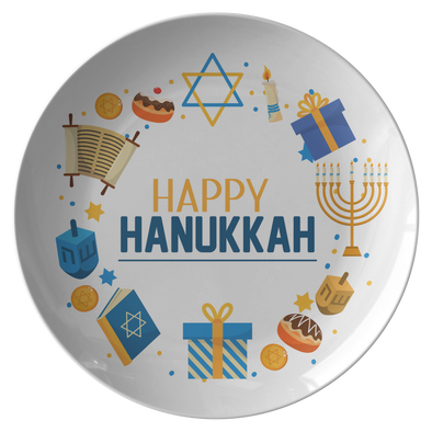 Happy Hanukkah 10” Dinner Plate