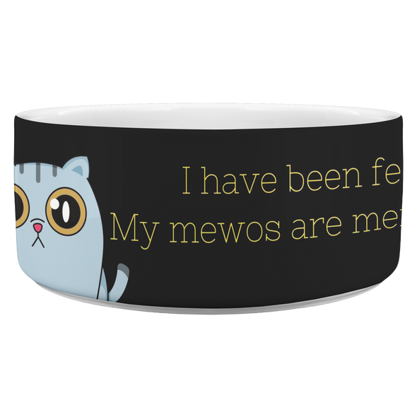I Have Been Fed. My Meows Are Mentiras. Pet Bowl