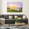 Lush Tropical Sunset Canvas Wall Art