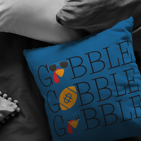 Gobble, gobble, gobble! Throw Pillow