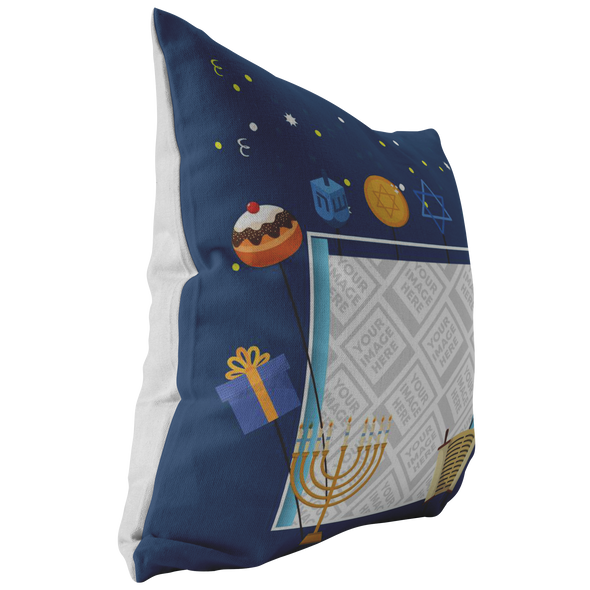 Hanukkah Throw Pillow Personalized by Con Gusto