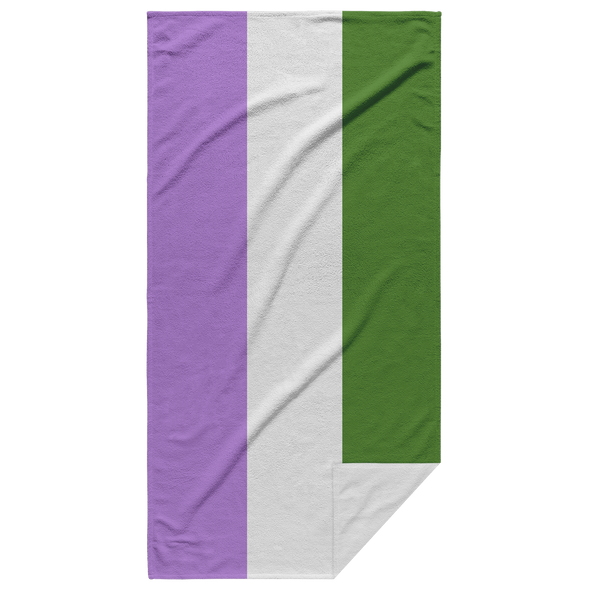 Queer Pride Flag Beach Towel