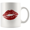 Kiss Me 11oz White Mug