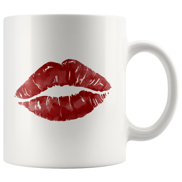 Kiss Me 11oz White Mug