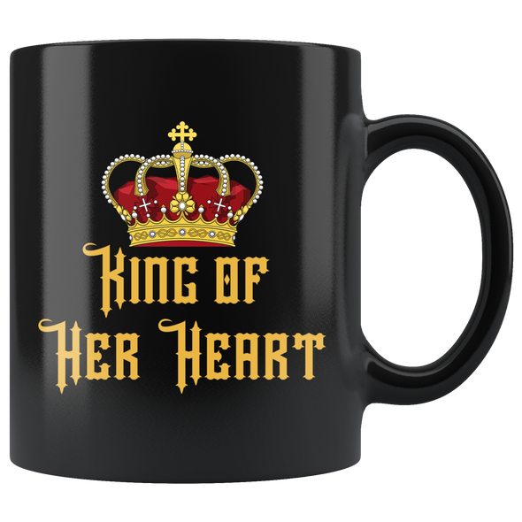 Queen + King of Your Hearts 11oz Matching Black Mug