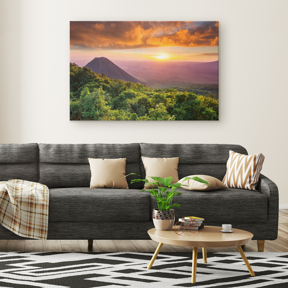 Volcano, Cerro Verder, El Salvador Canvas Wall Art