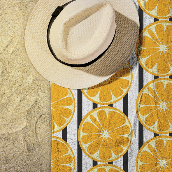 Orange You Glad Beach Towel