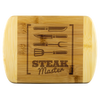 Steak Master Round Edge Bamboo Cutting Board
