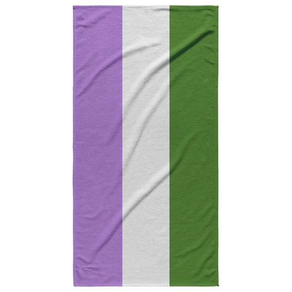 Queer Pride Flag Beach Towel