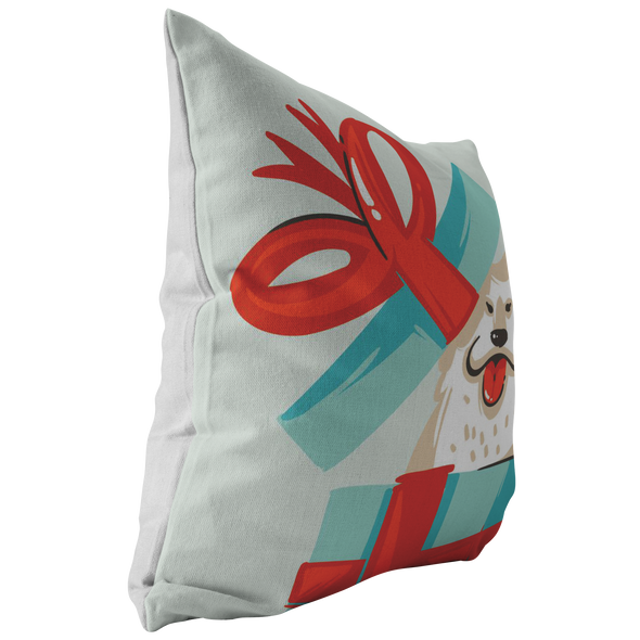 What If You Give a Puppy For Christmas Throw Pillow