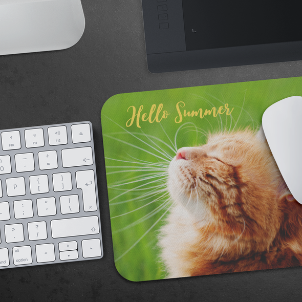 Hello Summer Cat Mousepad