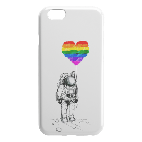 Astronaut and Pride iPhone Case