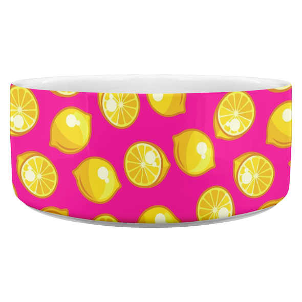 Pink Lemonade Pet Bowl