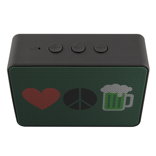 Love, Peace, & St. Patrick's Day Bluetooth Speaker